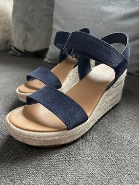 Sorel Womens Navy sandle 6.5M